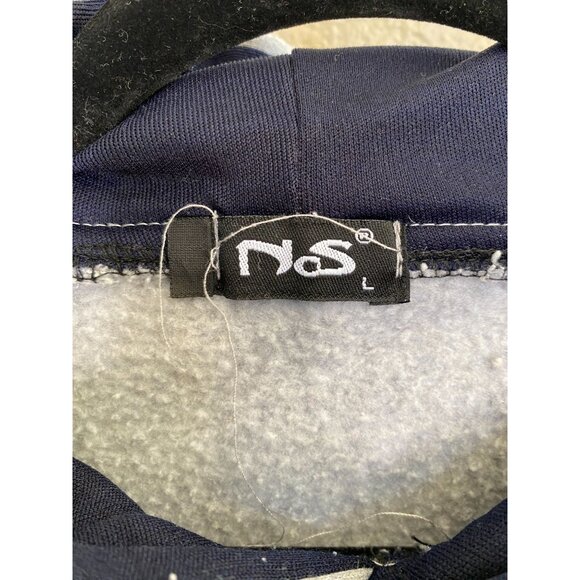 Paris France Gray Hooded Sweatshirt L Front Graphic Pullover Soft Cotton Blend - Picture 3 of 6